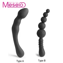 Meselo Particles Bead Butt Plug Anal Sex Toys For Woman Anal Beads Plug Clitoral Dildo Woman Masturbator Male Prostate Massager