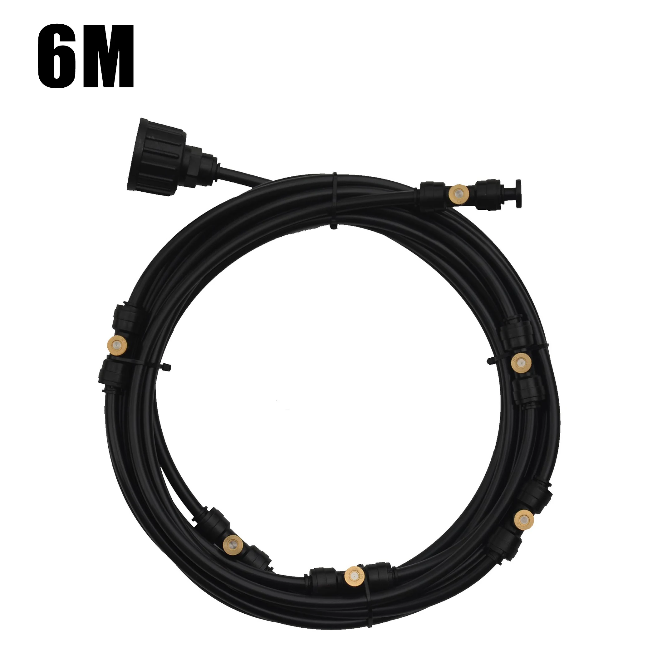 

Outdoor Misting Cooling System Kit for Greenhouse Garden Patio Waterring Irrigation Mister Line 6M System 1/2