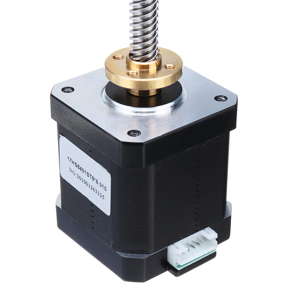 

T8x8 Nema 17 Trapezoidal Lead Screw Stepper Motor Linear Actuators 48mm 1.8A 52N.cm 4-lead 42 Motor 100-500mm for 3D Printer New