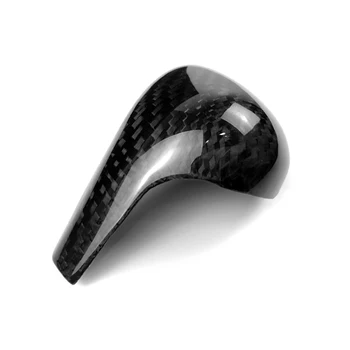 

For Audi A4L 09-12/ A5 08-10/ A6L 05-11/ Q5 09-11/ Q7 06-12 Carbon Fiber Car Gear Shift Knob Head Cover ONLY LHD