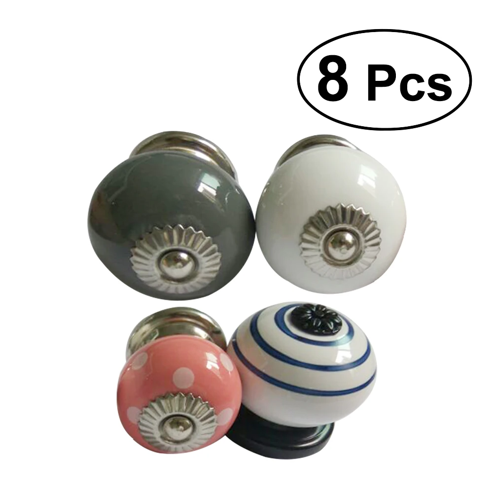 8 Pcs Cute Novelty Cabinet Knob Kitchen Drawer Hardware Furniture