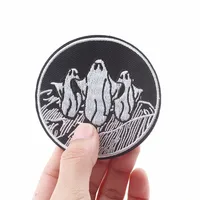 Buy Pulaqi Grave Dead God Punk Skull Embroidered Patches Iron On Patches Online - Image 2