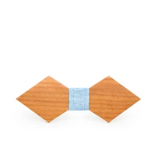 Деревообрабатывающий острый угол галстук-бабочка фабрика бревна вишневого дерева ручной резной пользовательский импортный галстук-бабочка модная индивидуальность