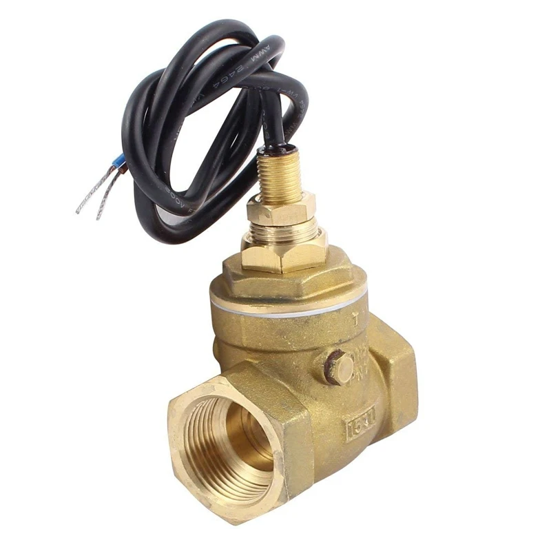 USB-FS43TA Baffle Type Flow Sensor Switch Reed Switch Brass Sensor 5-40L/min 5-24V DC 0.3A 2 wire
