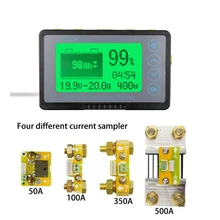 Кулоновидный Измеритель постоянного тока 500А, монитор батареи, индикатор оставшейся емкости, напряжение тока, мощность лития lifepo, свинцово-кислотная 12 В, 24 В, тест