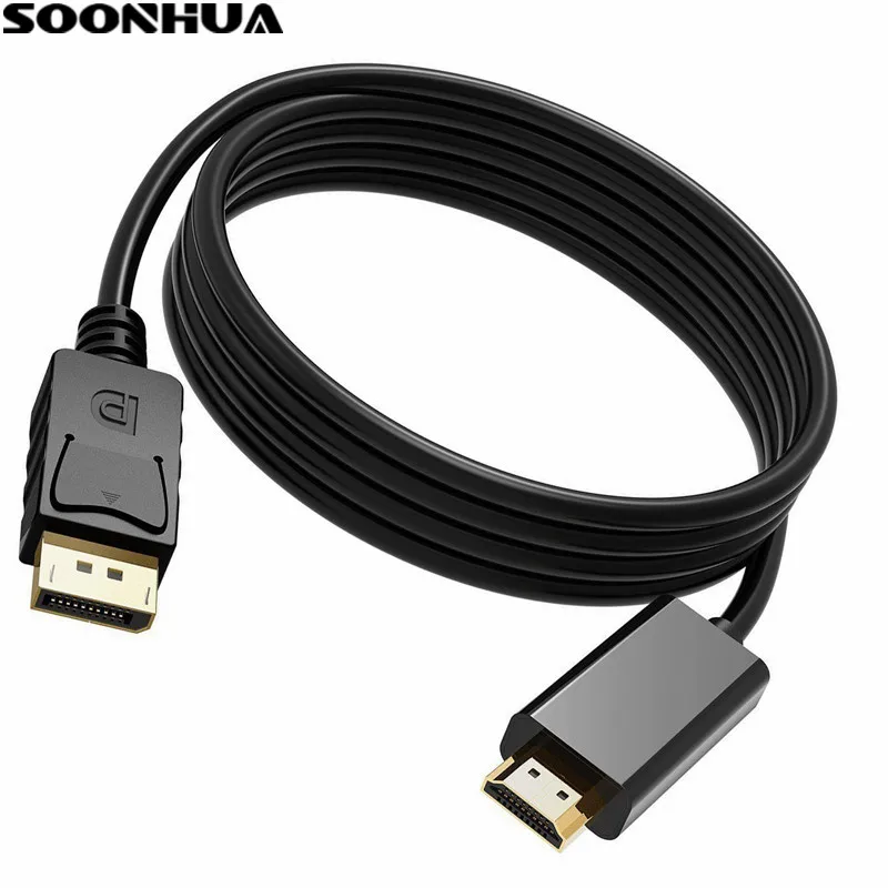 Адаптер переходник DP на HDMI Высокоскоростной Переходник 1080P HD для ПК и