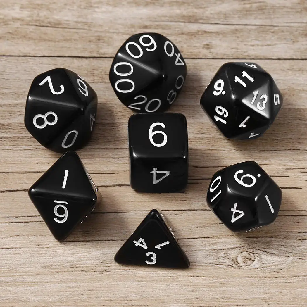 7 Die фестиваль многогранный перламутровый блеск Подземелья и Драконы GameDice набор