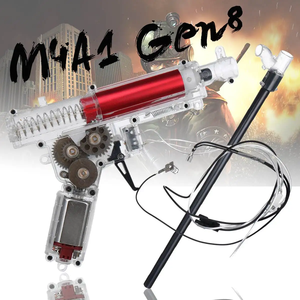 

for JinMing M4A1 Gen8 Upgrade Gear Box Nylon Ladder Kit Gel Ball Toy Blasting Replacement Accessories with 470 motor