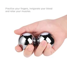 2 sztuk Baoding piłki chiński zdrowia ćwiczenia piłki stresowe 39mm Metal Meridian Ball dla rąk ćwiczenia mózgu ze schowkiem 31