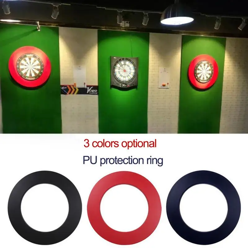 

4 Colors PU Darts Target Dartboard Protection Ring Darts Disc Retainer Wall Protection Circle Durable