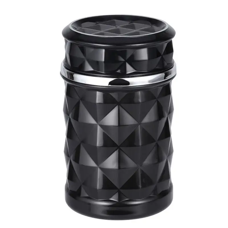 

Car Ashtray Smokeless Auto Cigarette Ash Holder with Blue LED Light for Car Cup Holder (Black)