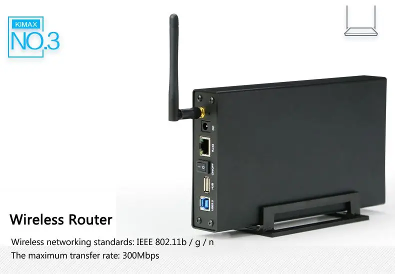 EastVita RJ45 футляр для внешнего жесткого диска Nas Wifi антенна беспроводной Sata Usb 3 0 HDD
