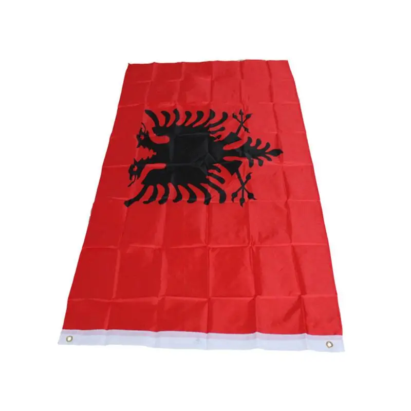 Флаг Албании двуглавый орел открытый баннер для интерьера Albany Arms Национальный флаг парад/Фестиваль/украшение дома 90*150 см