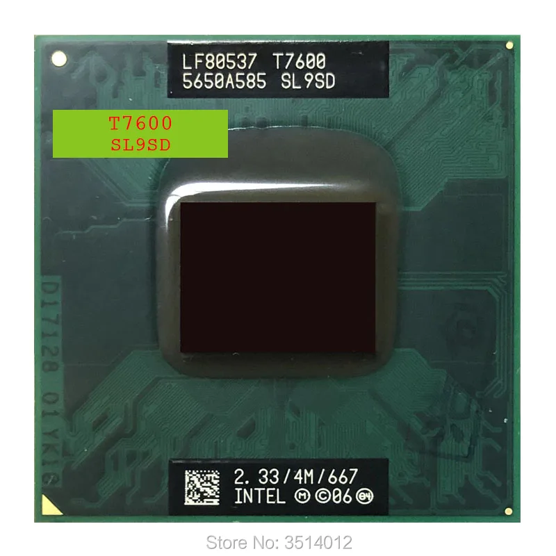 Процессор Intel Core 2 Duo T7600 SL9SD 3 ГГц двухъядерный процессор с двумя потоками 4 м 34 | Отзывы и видеообзор