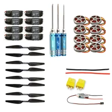 JMT Складная стойка RC комплект вертолетов KK Соединительная плата+ 350KV бесщеточный дисковый двигатель+ 16x5,0 пропеллеры+ 40A ESC F05423-F