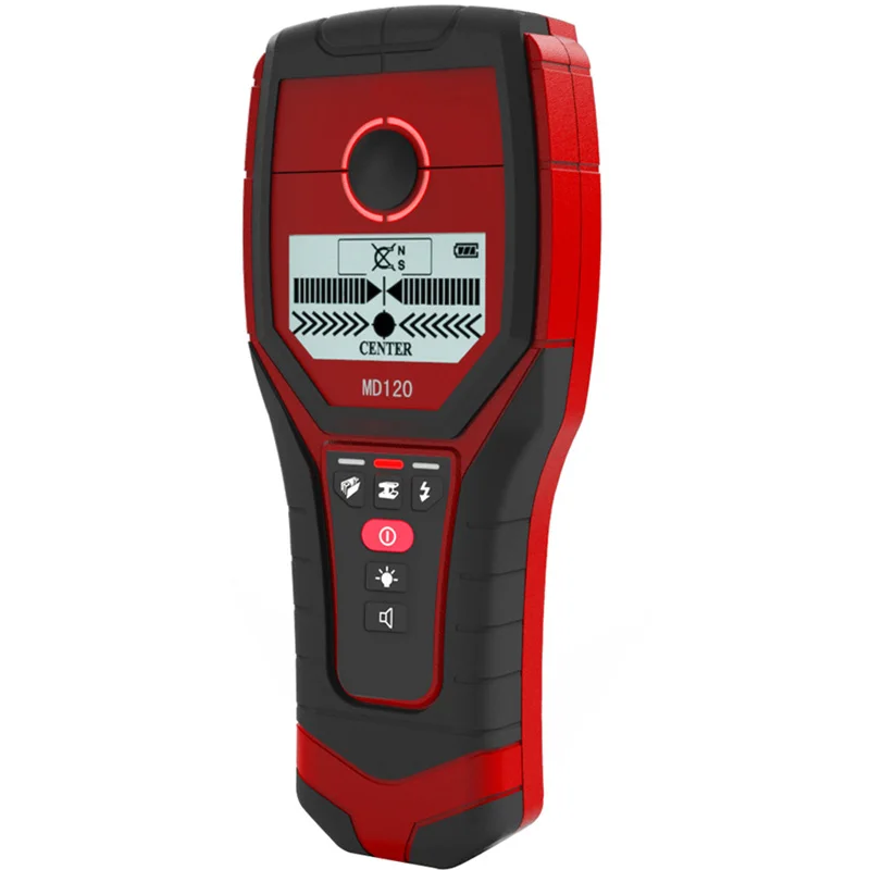 

MD120 Multifunctional Handheld Wall Metal Detector Wood AC Cable Finder Scanner Accurate Wall Diagnostic-tool