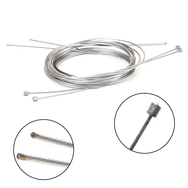

Hot 1pc 2M Mountain Road Bike Fixed Gear Bicycle Shifter Line Shift Gear Cable Sets Core Inner Wire Steel Derailleur Speed Line
