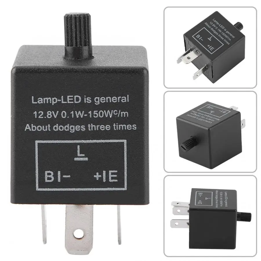 

Electronic LED Adjustable Flasher Relay For Turn Signal Light Blinker CF14 JL-02 to CF 14K motorcycle Car accessories