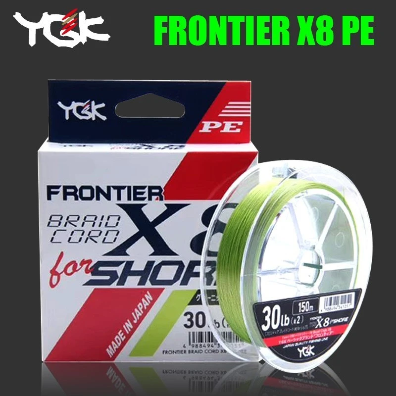 100 New Original Ygk Frontier Braid Cord X8 For Shore Pe 8 Braid Fishing Line 150m Made In Japan Lure Fishing Fishing Lines Aliexpress