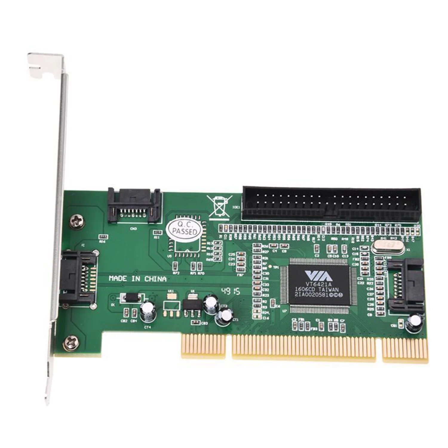 4 порта Sata Pci плата расширения и Ide через чипсет VT6421a O9N8