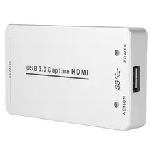 HDMI карта захвата данных видеоконференции USB3.0 HD HDMI Карта видеозахвата 1080P конвертер 300-350 МБ/с. скорости передачи данных USB3.0