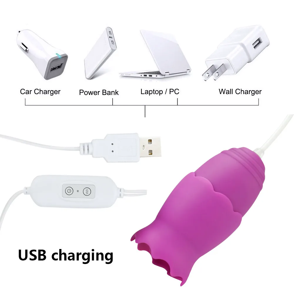 Вибраторы для языка 11 режимов USB мощный вибрирующий Массаж точки G Стимулятор