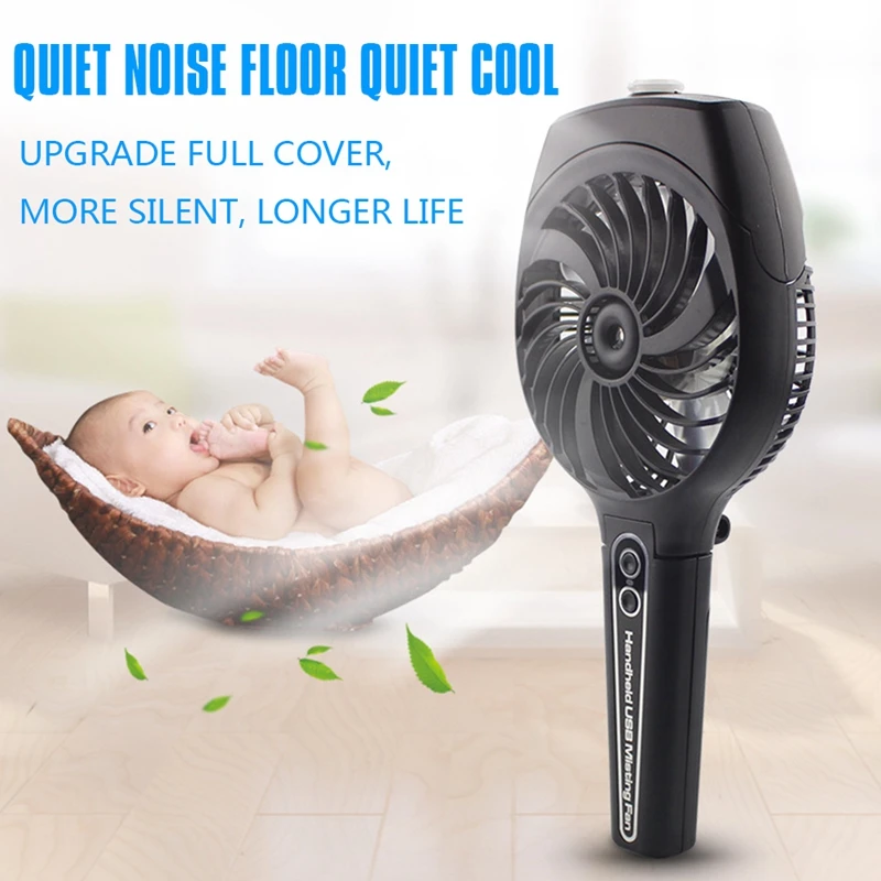 

Collapsible Portable Misting Fan Mini USB Handheld Humidifier Mist Water Spray Air Conditioning Moisturizing Fan