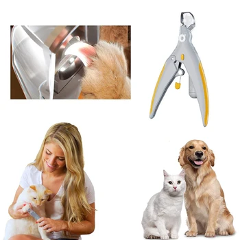 

Professional Clipper For Dogs Pet Dog Nail Trimmer Cat Claw Grinder With LED Light &amp 5X Magnifier Safety Pet Nail Clippers