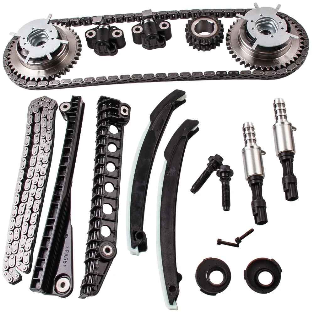 New Timing Chain Kit Cam Phasers VVT Valves + Seal &Screw For Ford F 150 F 250 on