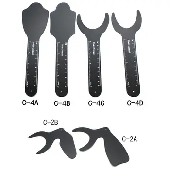 

XY Fancy Dental Orthodontic Black Background Photo Image Contrast Board Oral Cheek Plate with Scale Dentist Tools