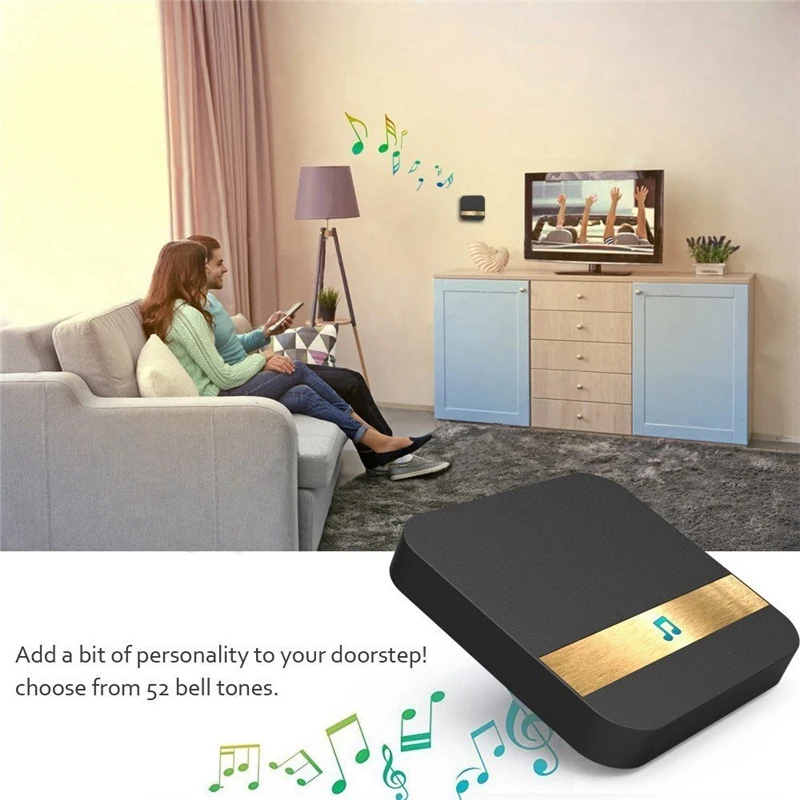 Remote Wireless Doorbell 300M Long Distance Automatic Call Bell Intelligent Electronic Waterproof Bells Smart Home Accessories Remote Wireless Doorbell 300M Long Distance Automatic Call Bell Intelligent Electronic Waterproof Bells Smart Home Accessories