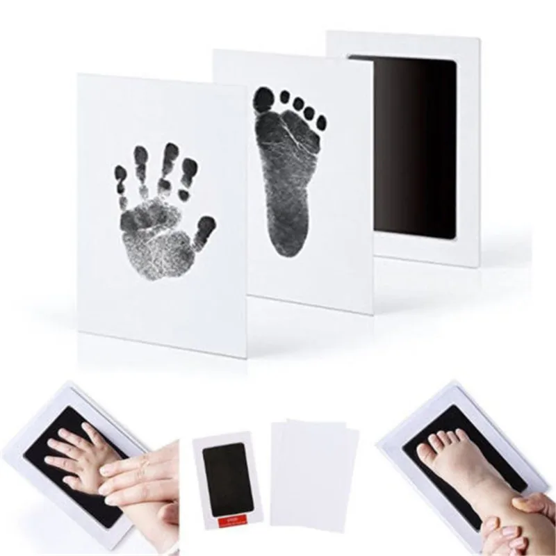 

Hot Newborn Baby Souvenirs Inkless Wipe Baby Kit-Hand Foot Print Keepsake Footprint Handprint Hand Footprint Makers New Arrival