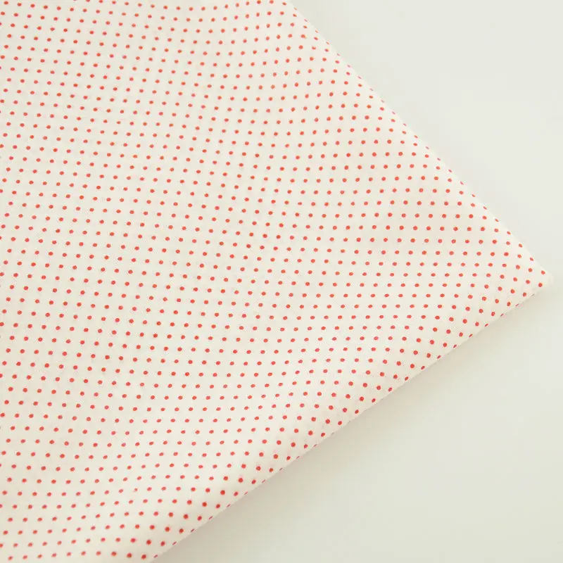 Beige Printed Red Circle Designs Decoration Plain Patchwork 100% Cotton Fabric Tecido Home Textile Sewing Cloth Doll Fat Quarter | Дом и сад