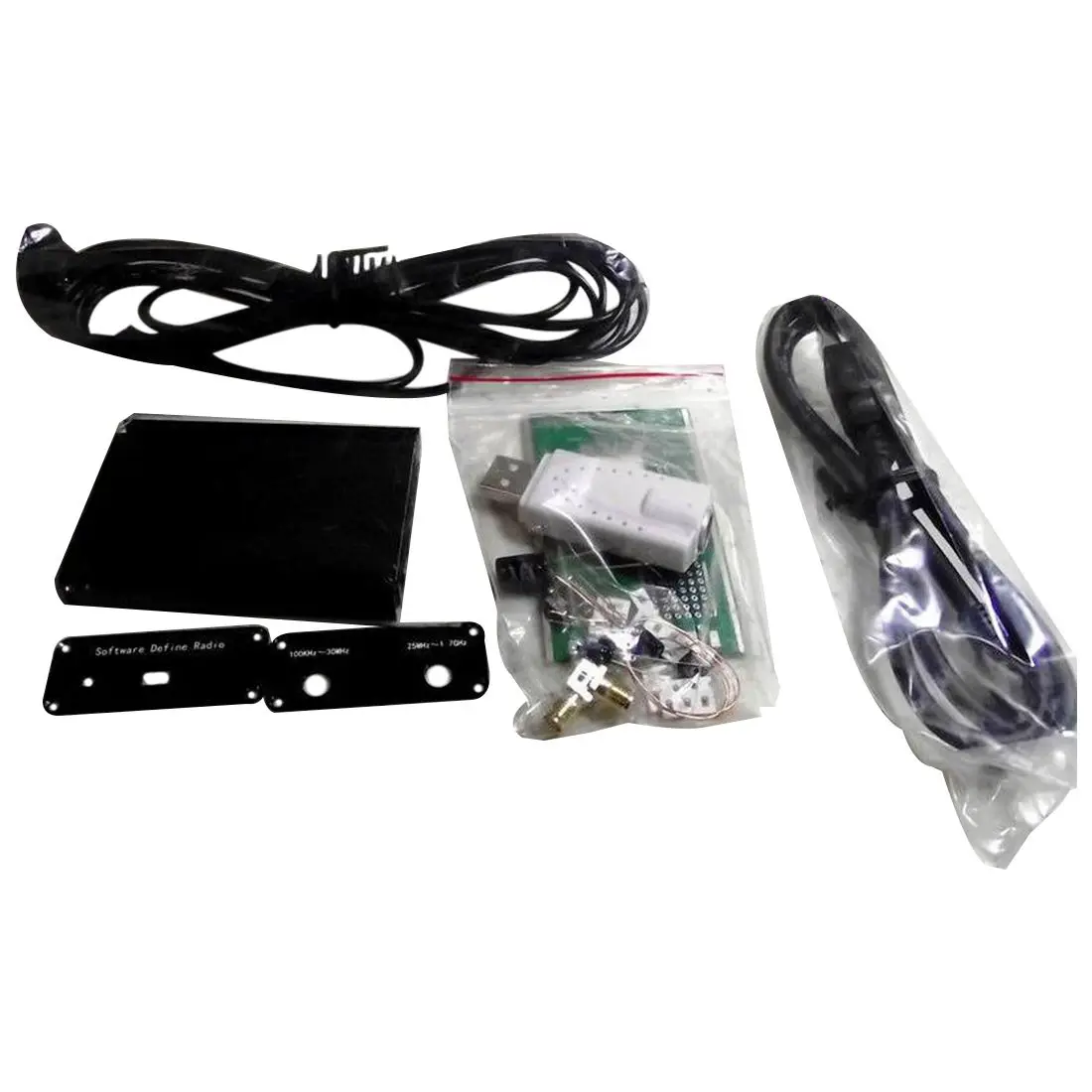DIY Kit 100 KHz 1 7 GHz FM DSB UV HF RTL SDR USB тюнер приемник R820T + RTL2832U CW|Радиоприёмники| |
