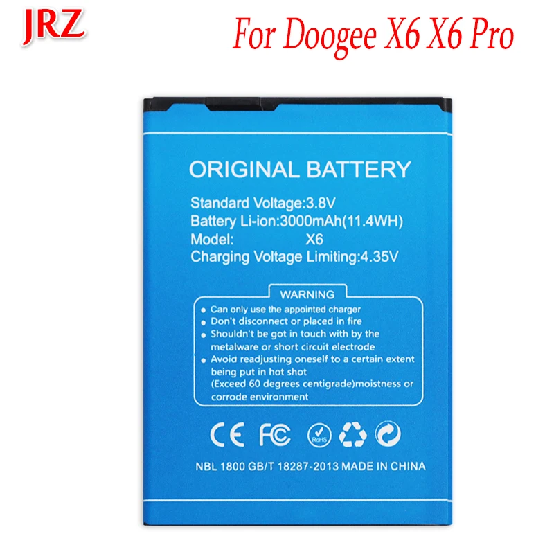 3000mAh Для DOOGEE X6 Аккумулятор Doogee Pro | Мобильные телефоны и аксессуары
