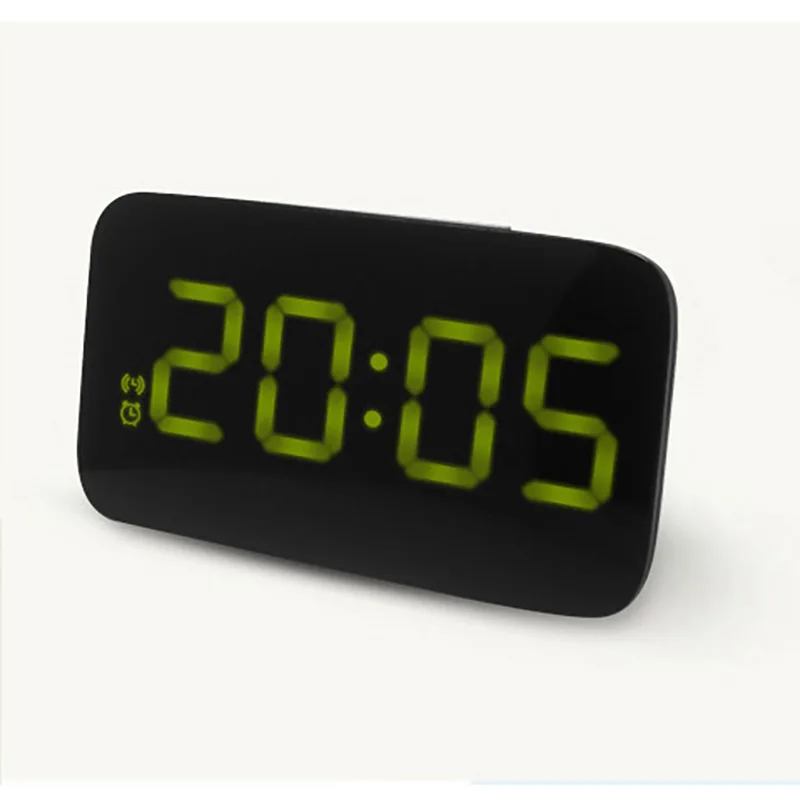 

LED Alarm Clock Digital LED Display Voice Control Electric Snooze Night Backlight Desktop Table Clocks USB Charge