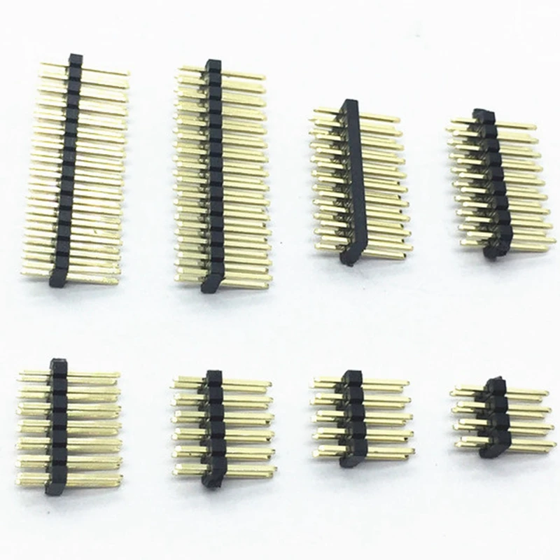 

1.27mm 1.27 Double Row Male 2~40P Breakaway PCB Board Pin Header Connector Strip Pinheader 2*3/4/5/6/7/8/10/12/15/20/40p 3-50P