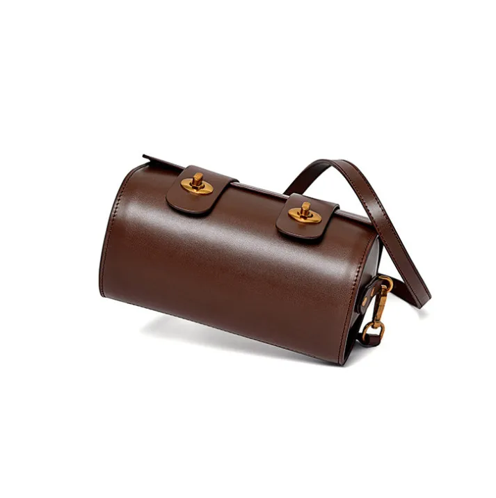 

2 Leather handbags European and American style fashion exquisite leather Messenger bag wild shoulder B3095 190227 bobo bag