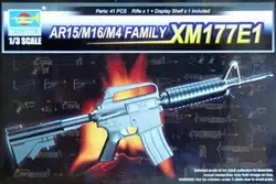 Trumpeter 01902 1/3 модель AR15/M16/M4 семейная винтовка XM177E1 автоматический пистолет DIY Kit