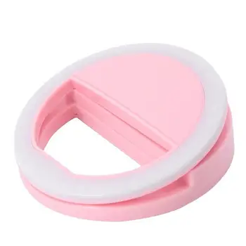 

Portable Selfie Light Ring Clip Luminous Lamp LED Flash Light Phone Ring