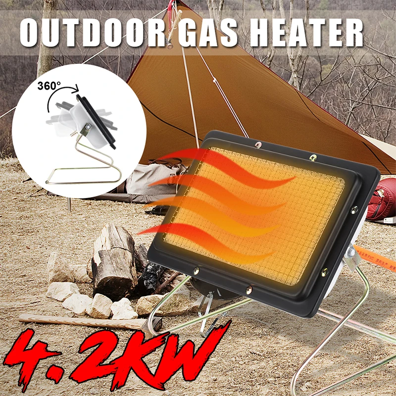 4200W Portable gas heater Camping gas heater infrared heating for Warm