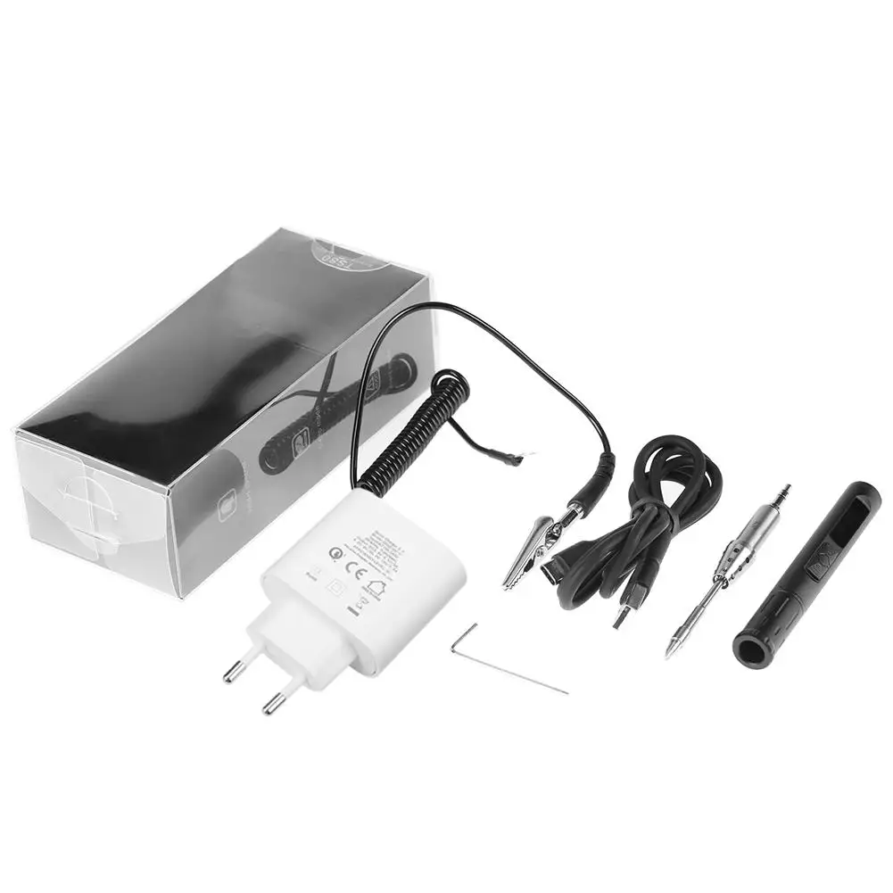 

Controller Smart Digital Iron Station Type-C Display Built-in STM32 Chip TS80 More 100-240V EU Plug