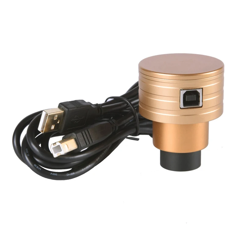 

2.0MP HD Microscope Telescope Camera Golden Digital Industrial Eyepiece Camera for Image Capture