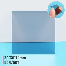 1 шт. 30*30*1,1 мм 50R/50T оптический луч сплиттер пластины оптические лазерные линзы для лазеров спектральный анализ инструментов и т. Д. Новые