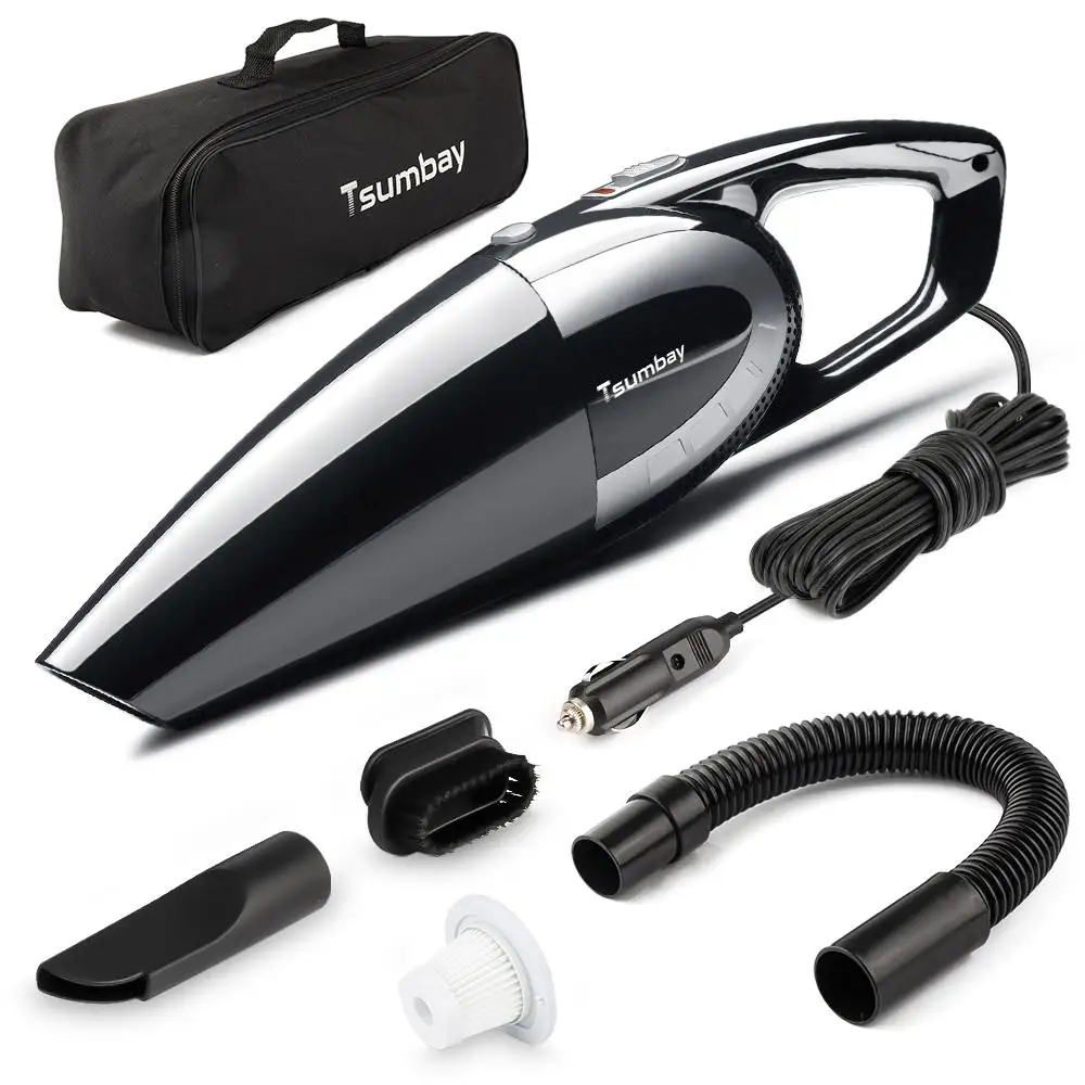 

Portable Car Vacuum Cleaner 5000pa 120W 12V Power Suction Handheld Vaccum Cleaner For Auto Home Clean Wet Dry Dual-Use Cleaner