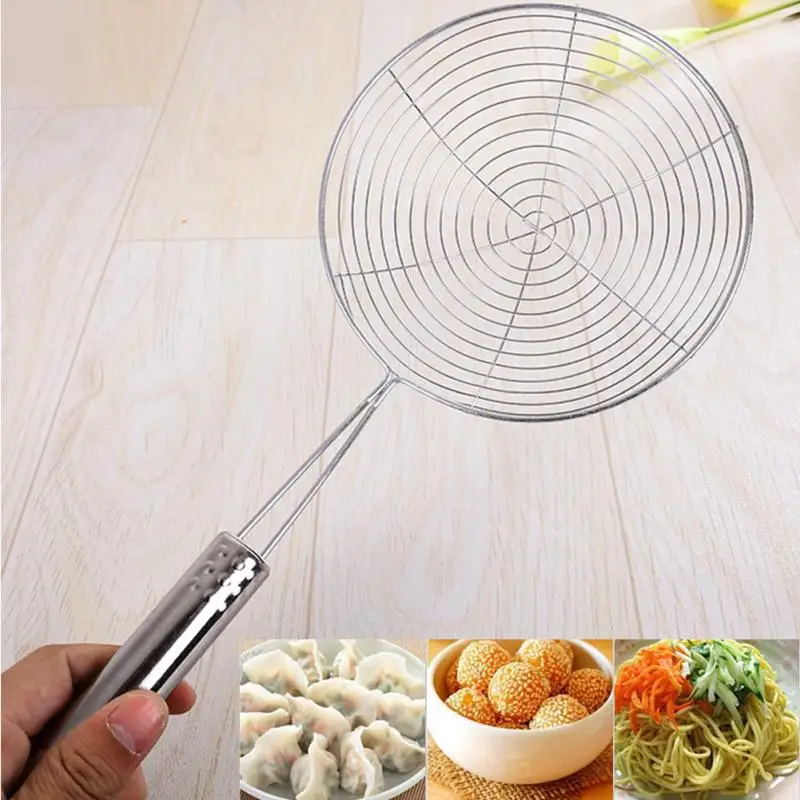 

Portable Stainless Steel Wire Fine Mesh Oil Strainer High Quality Flour Sifter Sieve Colanders DIY Kitchen Tools