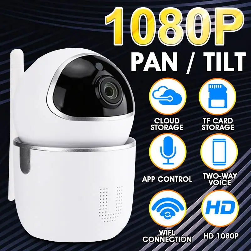 

AUGIENB HD 1080P 200W Wireless Surveillance IP Camera Cloud Storage Night Vision Two-way Audio Smart Home Video System
