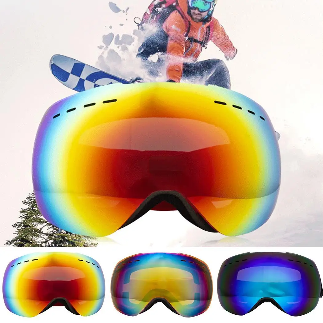 Las gafas de esquí más nuevas de doble capa UV400 antiniebla máscara de esquí grande gafas de esquí hombres mujeres unisex nieve snowboard gafas 6 estilo