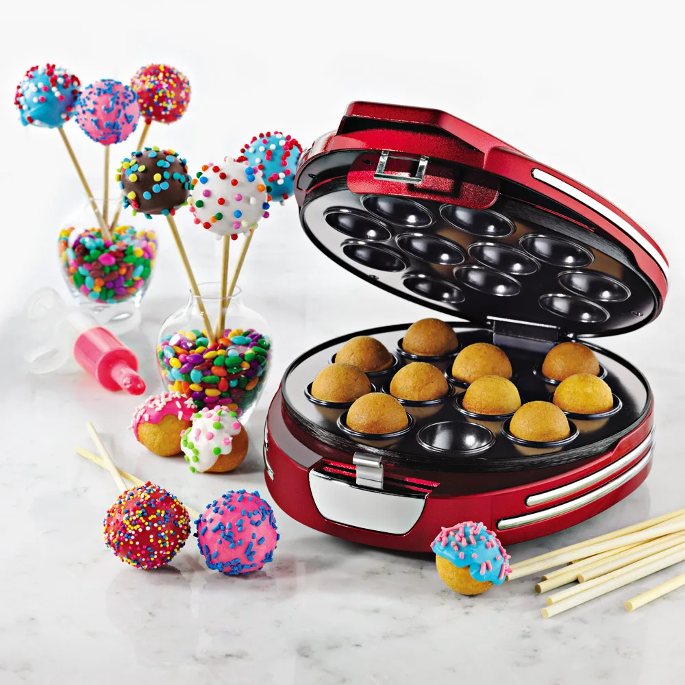 Электрический RCPM900 Cake Pop Maker для кексов 700 Вт 11 Pops In Minutes самоблокирующаяся Крышка