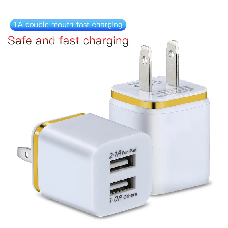 Универсальное 2 порта USB настенное зарядное устройство дорожный адаптер 5В 1А для